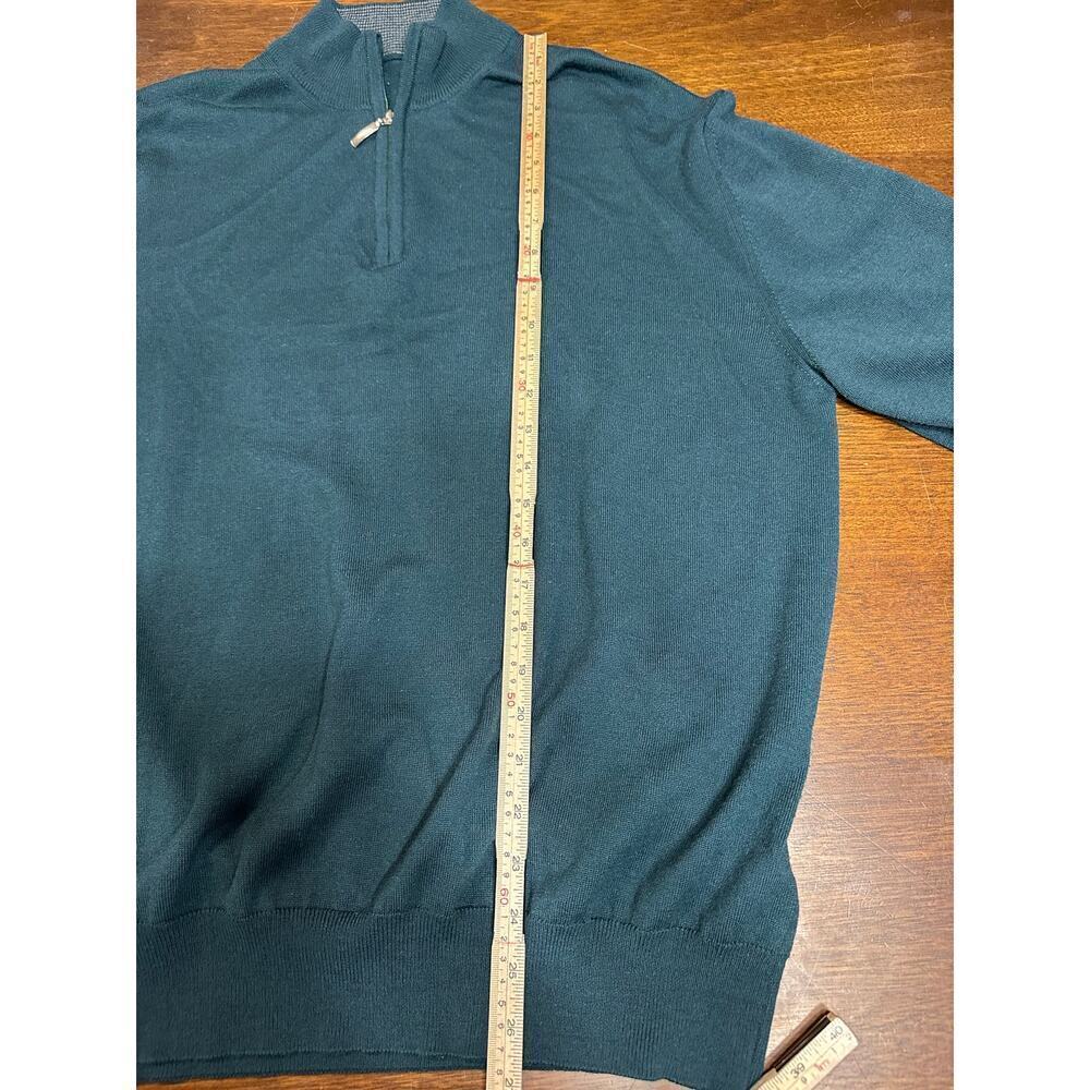 Merino Wool Blend Sweater Men XL Layer Outdoor Winter Warm Old Money Academia - Picture 6 of 8